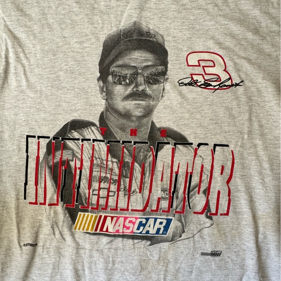 Vintage 90s Dale Earnhardt “The Intimidator” Nutmeg Mills size Large T shirt - Picture 4 of 6